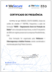 Ação de sensibilização e consciencialização em cibersegurança, privacidade e segurança da informação online